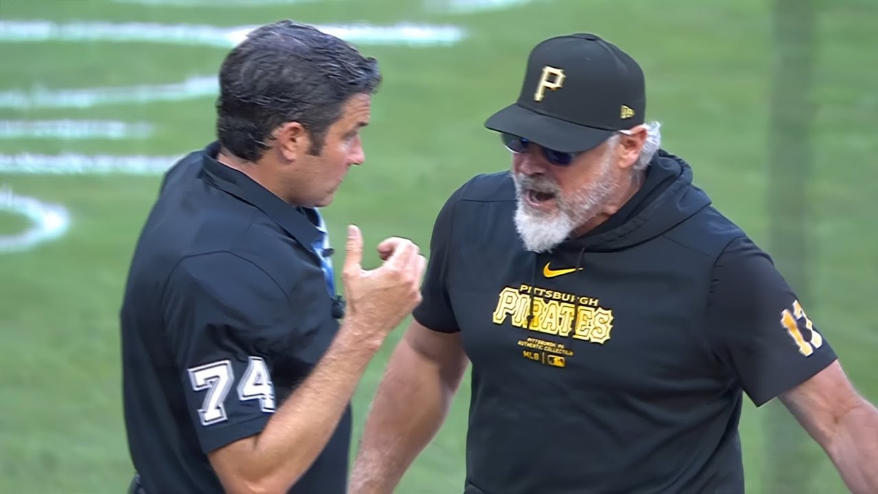 Derek Shelton Gets Ejected after 2 Pitches Way Low Gets Called Strike, then Suwinski Strikes Out
