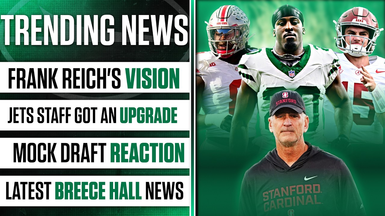 🚨 NEWS: Frank Reich's Staff, Latest Jets Mock Draft & Breece Hall UPDATE