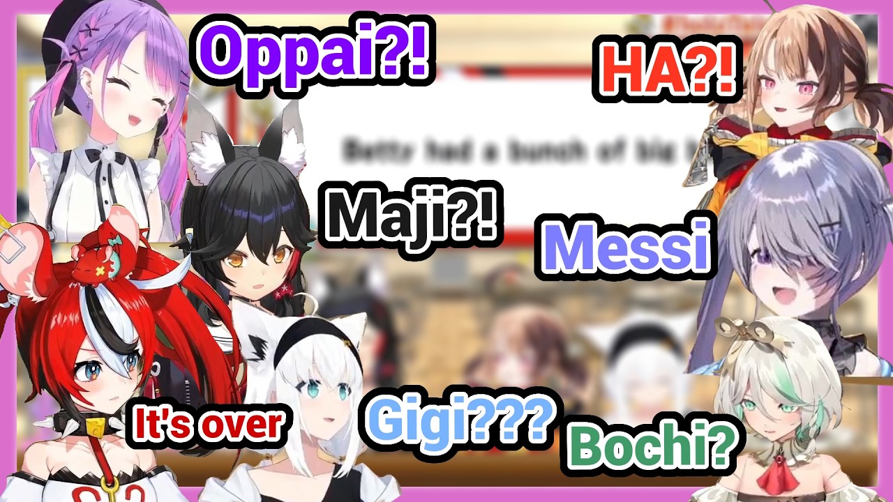 When Messi Suddenly Gets Mentioned in Bae’s Telephone Game with Fubuki Mio Towa Gigi Bijou Cecilia!!