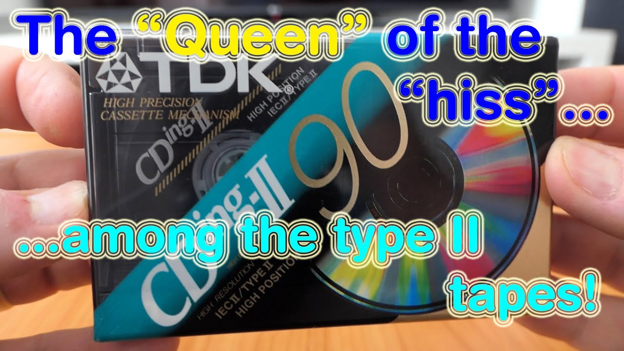 Unwrapping and testing TDK CDing II 90 from 1994 type II audio cassette Made in Luxembourgh 50fps!