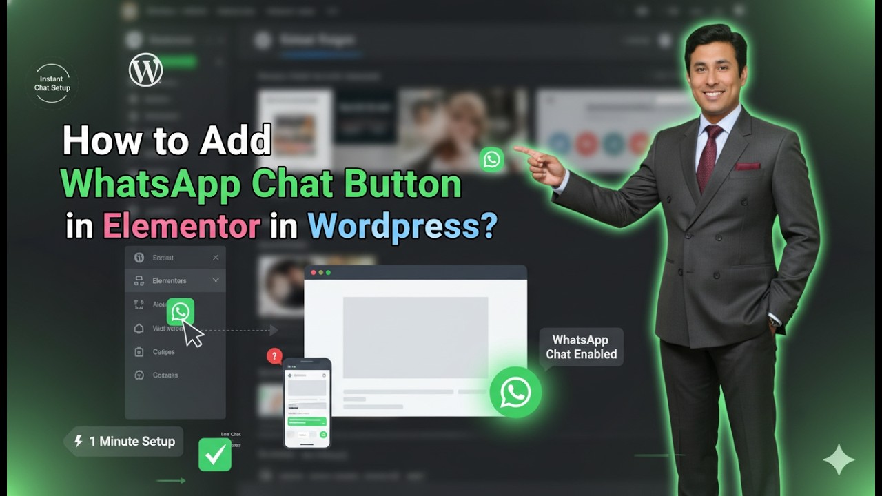 How to Add WhatsApp Chat Button in Elementor in Wordpress?