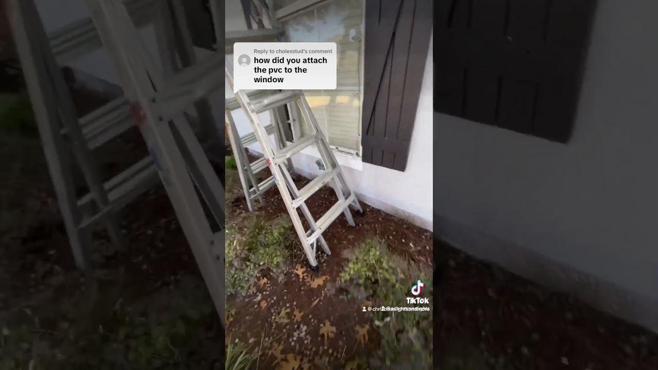 How to install Christmas Lights around stucco windows #shorts #fyp #reels