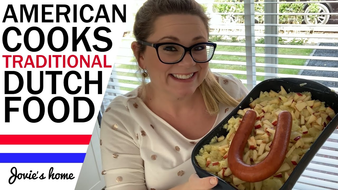 🍏🥔🍎American cooks TRADITIONAL DUTCH FOOD - Stamppot - Hete Bliksem - Jovie's Home