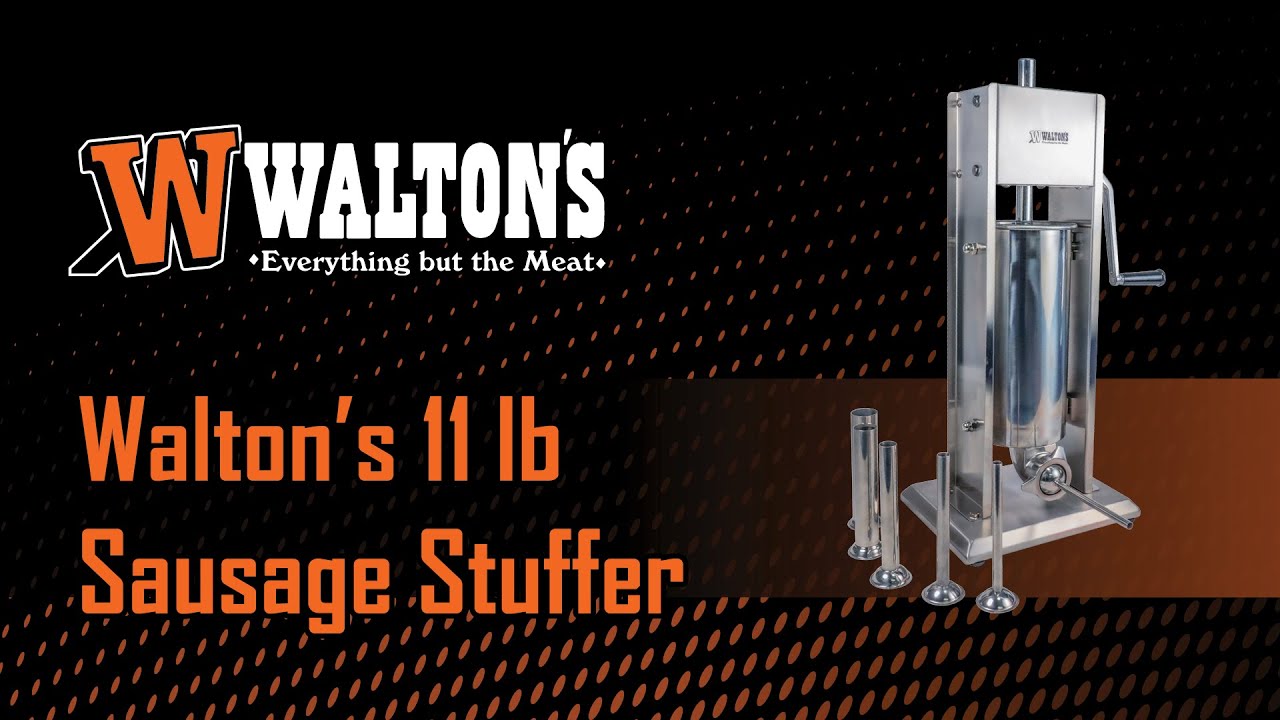 Walton's 11 lb Dual Speed Sausage Stuffer - Perfect for Home Sausage Making!
