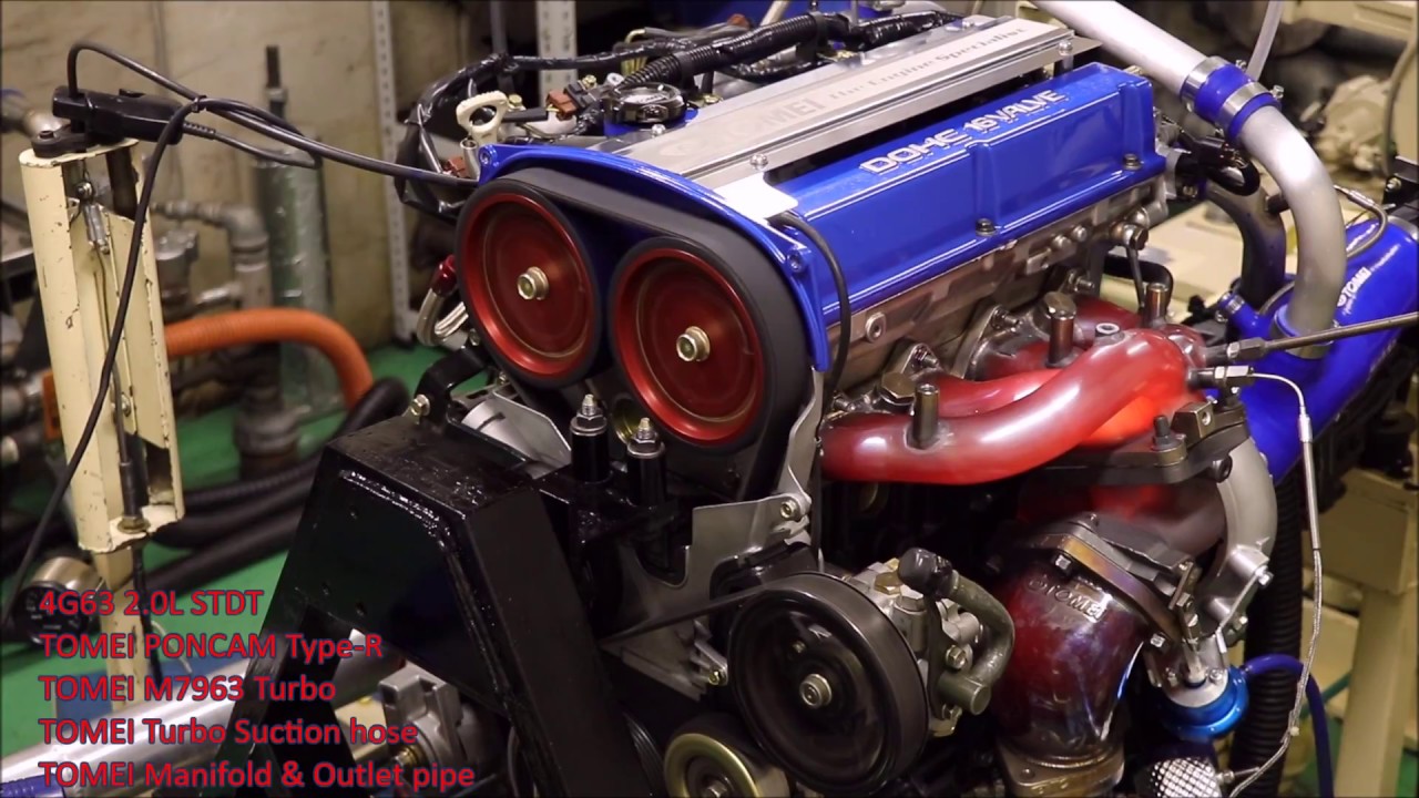 三菱 ランサーエボリューション 4G63エンジン テスト風景