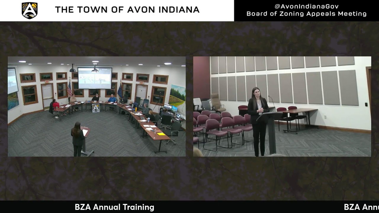 Town of Avon Indiana Board of Zoning Appeals Meeting - February 17, 2026