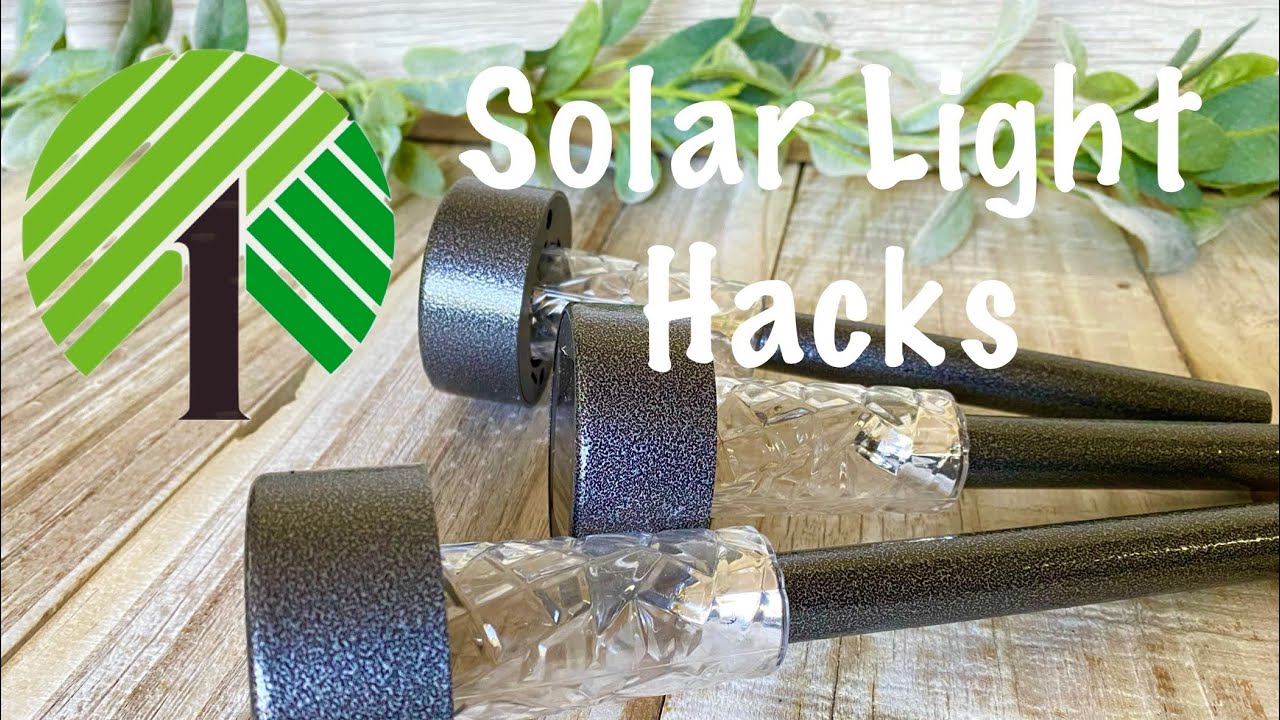 Dollar Tree DIY Solar Light HACKS for Summer