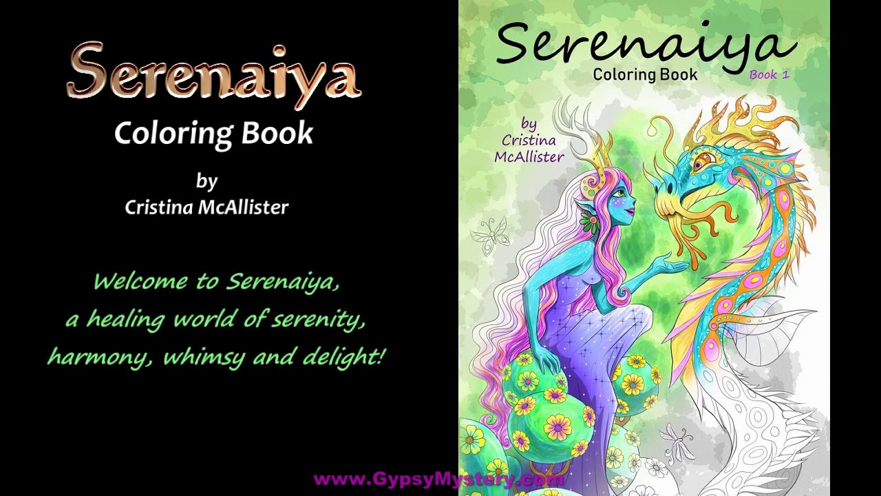 Look Inside the Serenaiya Coloring Book, Book 1 by Cristina McAllister