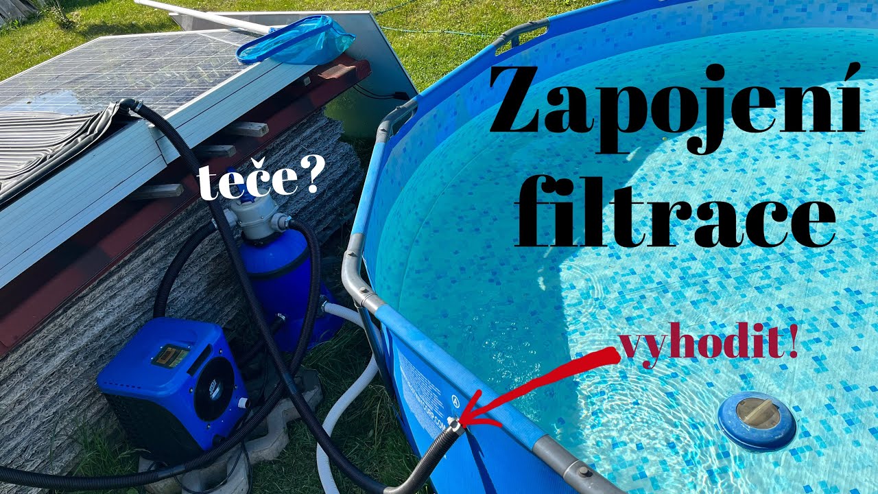 Bazénová filtrace a zapojení hadic