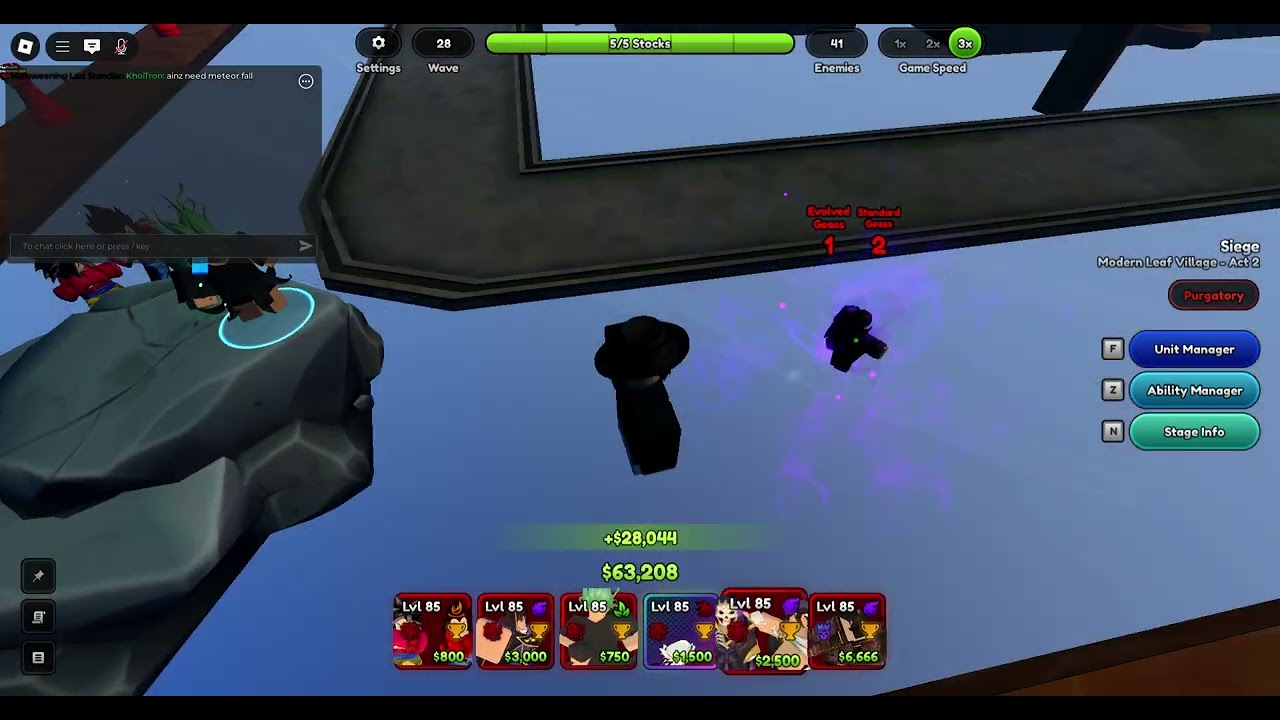 How solo Karuto siege Hard Mode solo ( No godly , Still can win with no glitch ) / Anime last stand