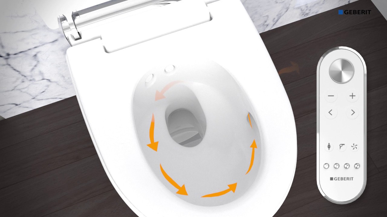 Geberit AquaClean Mera Comfort shower toilet functions
