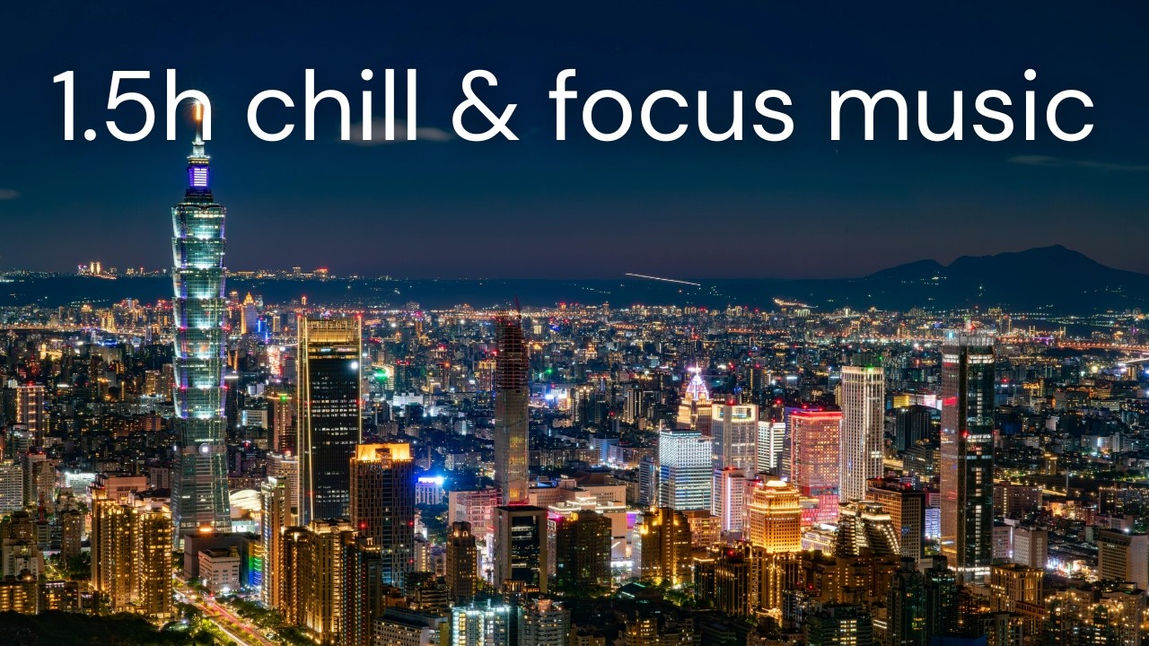1.5 hours Chill & Focus Cyberpunk Music 🎧 Background for Study, Work & Everyday Moments #synthwave