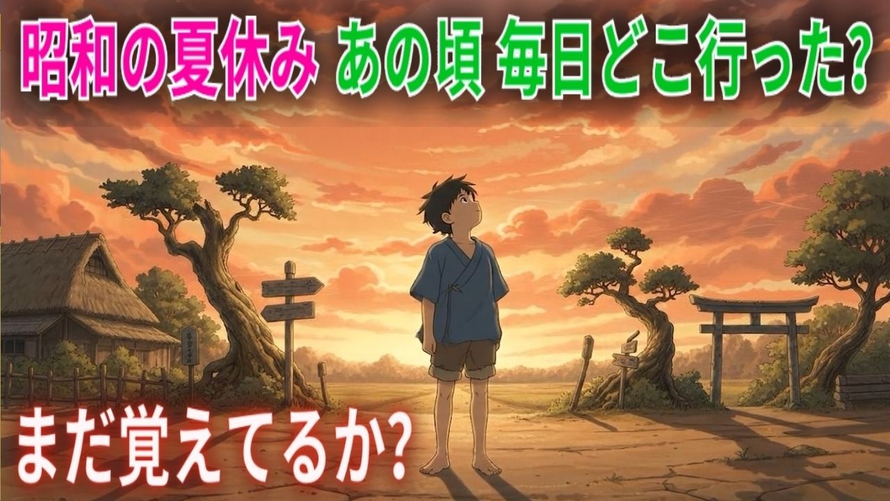 昭和の夏休み なぜ毎日があんなに長かったのか？【昭和ノスタルジー】【夏の思い出】【時間が早い理由】