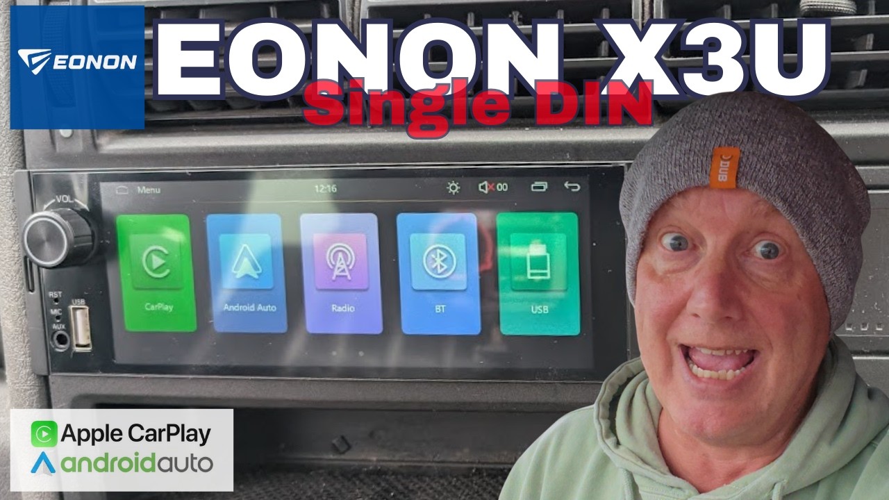 Apple CarPlay in a Retro Vehicle (No Dash Cutting Required!) - Eonon X3U