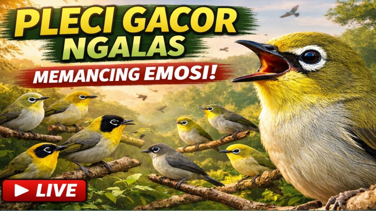 LIVE 🔴 Pleci Gacor Ngalas Pancing Emosi | Masteran Ampuh Untuk Semua Jenis Pleci Biar Langsung Buny