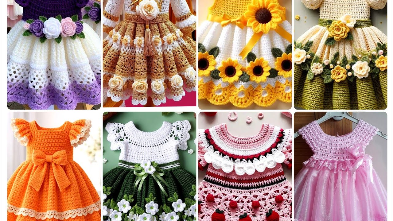 MOST BEAUTIFUL CROCHET GIRL FROCK DESIGN IDEAS//LATEST HANDMADE CROCHET DRESSES 2026