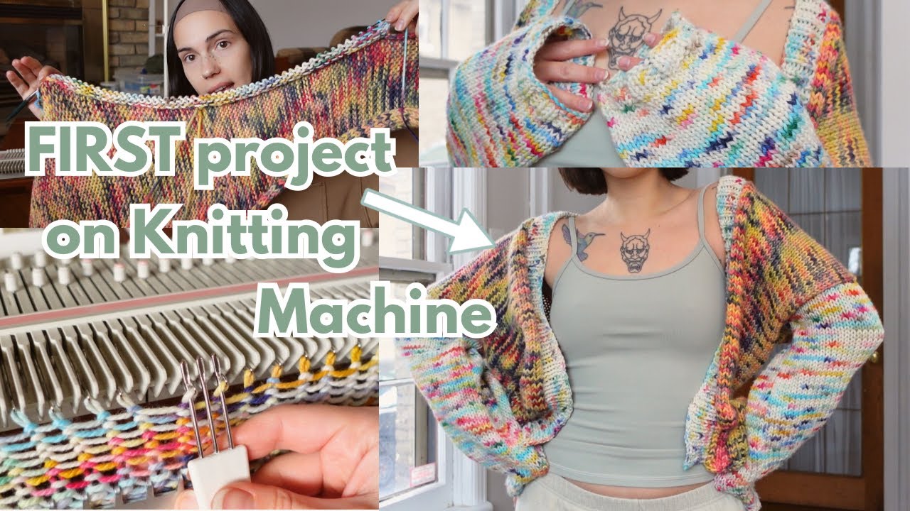 I got a knitting machine… so I made a cardigan?!