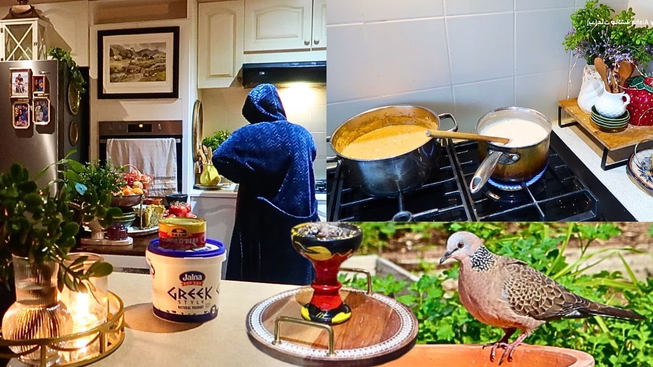 روتين صباحي ملاح الروب السوداني عصيدة سودانية تنظيف MORNING ROUTINE COOKING SUDANESE FOOD PAINTING