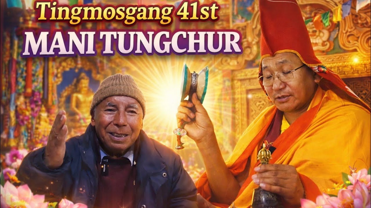 Tsering Chospel briefs about the significance of the 41st Mani Tungchur at Tingmosgang