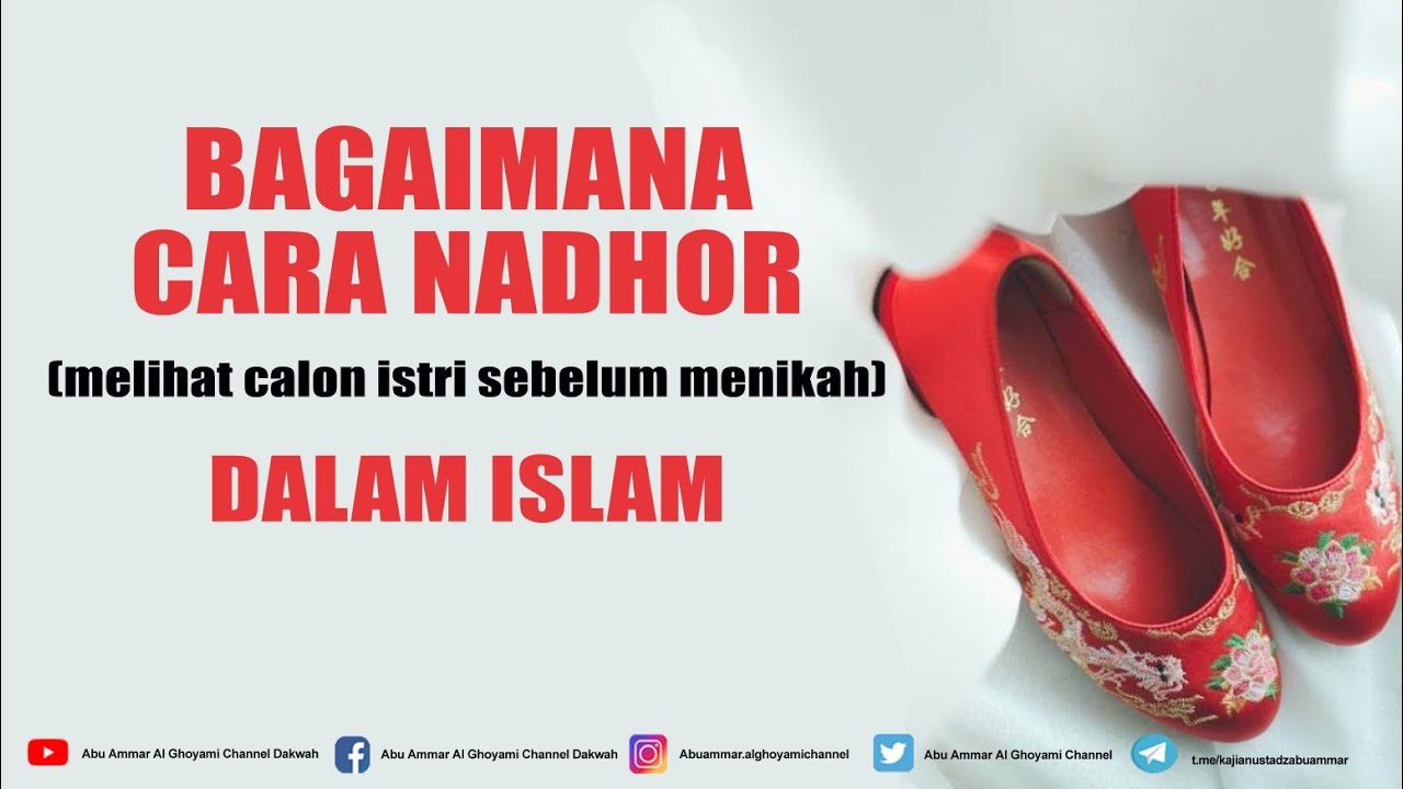 Bagaimana Cara Nadhor Dalam Islam (melihat calon istri sebelum menikah)