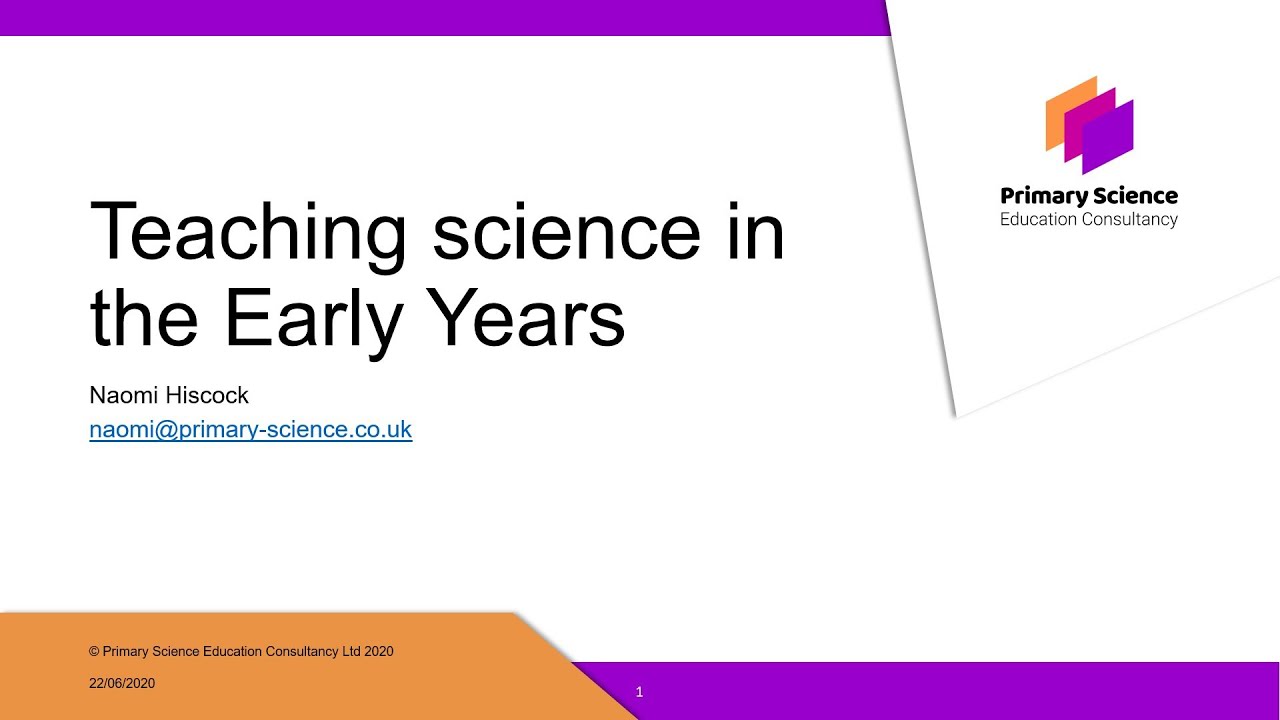'Teaching Science in the Early Years' Webinar