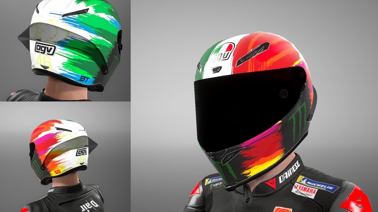 MotoGP19 - Rossi Special Mugello Helmet 2019 (Helmet Editor)