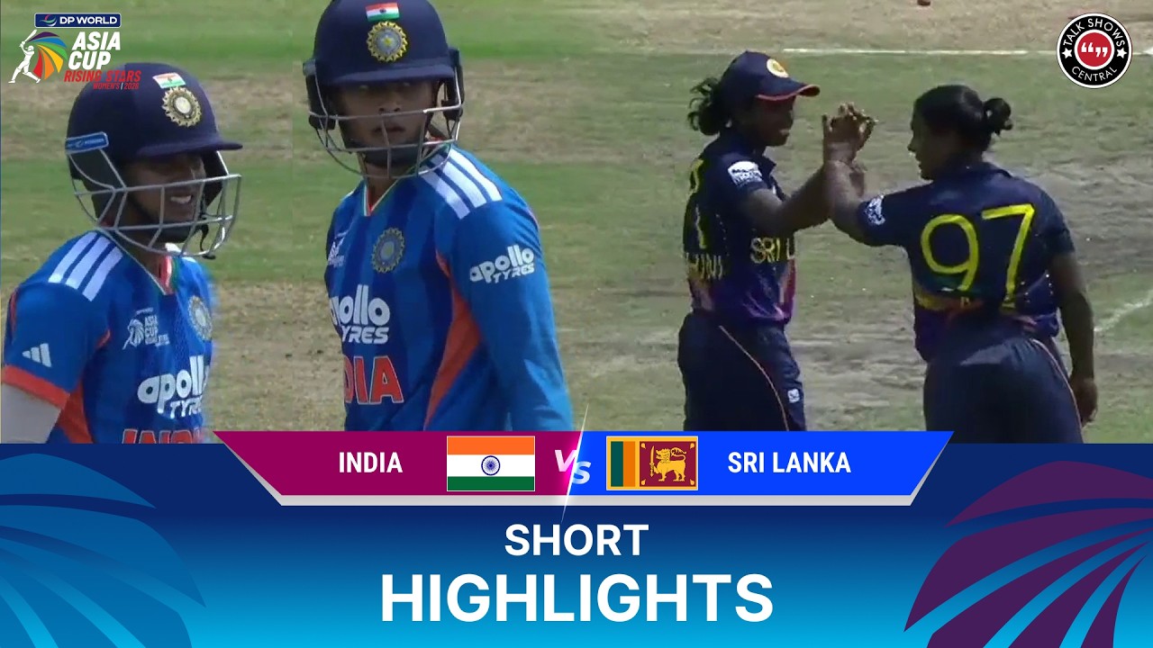 Short Highlights | India A W vs SL A W | Semi-Final 1 | Women's Asia Cup Rising Stars | ZM1J