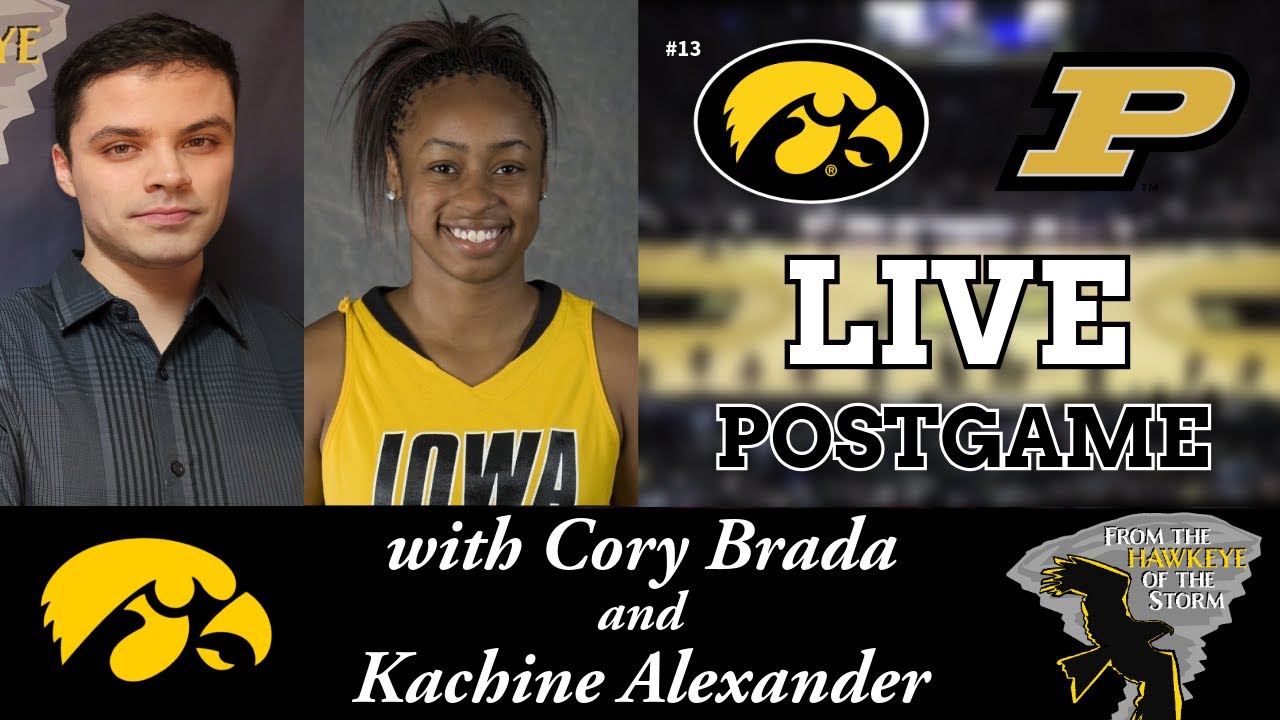 IOWA - PURDUE POSTGAME with Kachine Alexander / Iowa Women's Basketball Postgame / BIG TEN WBB