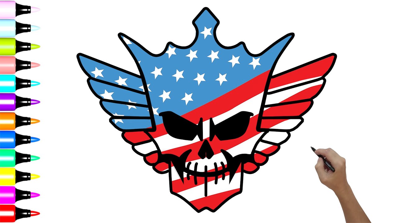 How to Draw Cody Rhodes Logo! Easy Drawing a WWE Wrestler Cody Rhodes Emblem step by step