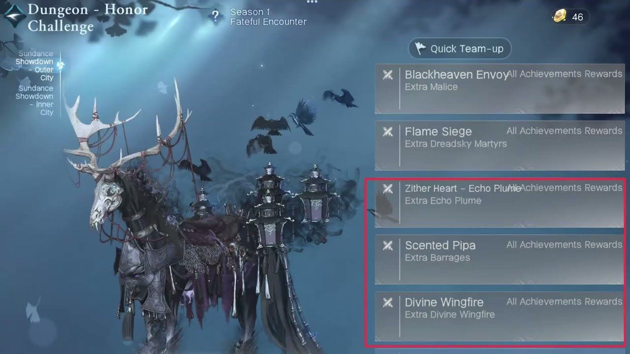  View of Sundance Outer City Honor Challenge:Six Envoy[Extra Echo Plume, Barrages & Divine Wingfire]