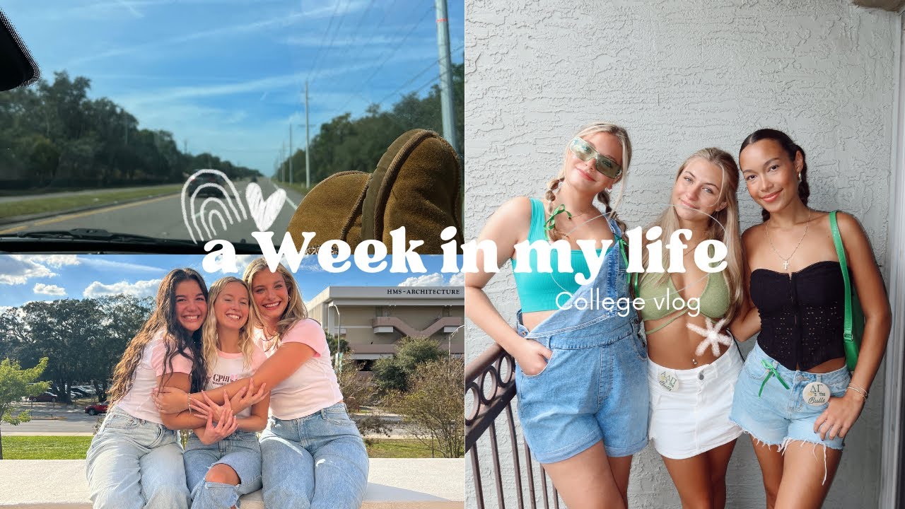 WEEK IN MY LIFE AS A COLLEGE STUDENT | USF GAME DAY, GROCERY SHOPPING, LIVING WITH BEST FRIENDS
