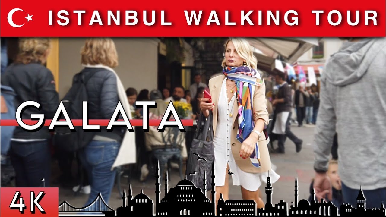 🇹🇷Istanbul | Walking around Galata tower | November 2022 | 4K HD•60 fps