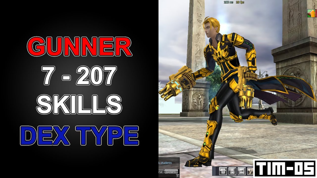 RAN ONLINE-GUNNER DEX TYPE SKILLS, PRODIGAL RAN