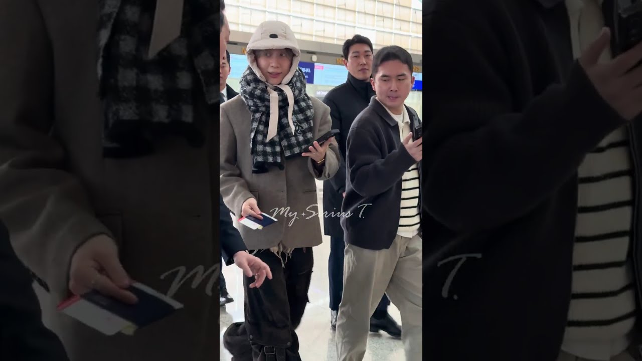 Taemin 태민 🤍🥰✈️ Airport [4K] DEPARTURE to Macau ( Concert & Fansign ) 마카오 콘서트 팬사인회 인천공항 출국 😚 テミン 💕✨️🎄