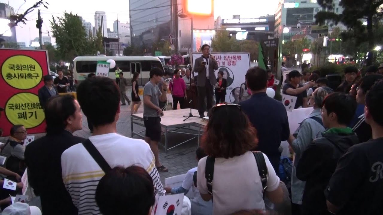 [일베 3차집회] 데니스 김 : 젊은이들이 나서 대한민국 구하자
