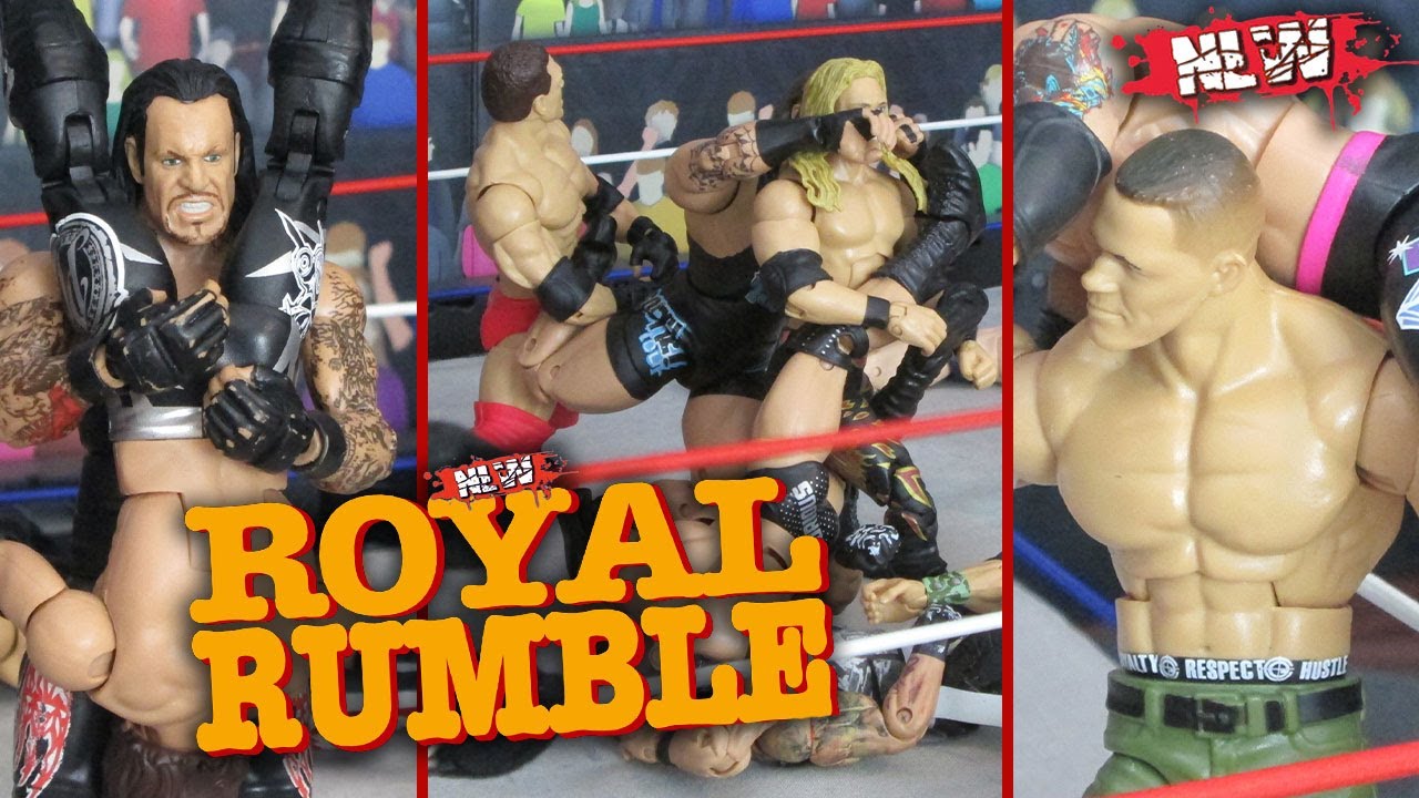 ROYAL RUMBLE ACTION FIGURE MATCH! NLW Royal Rumble 4 PPV (4/4) (WWE Stop Motion Pic Fed)