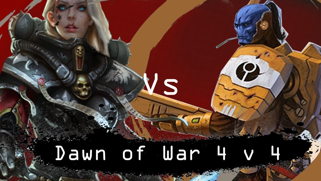 Dawn of War Soulstorm: 4 на 4. Империя Тау против Сестер Битвы