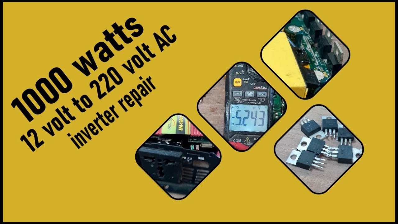 1000 watts inverter repair. 1000 watts car inverter repair.