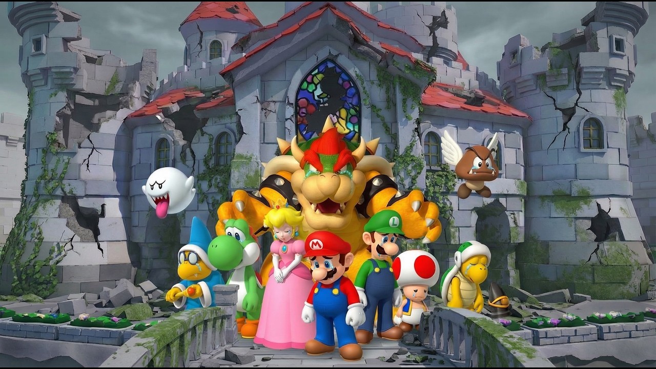 マリオの世界が廃墟になったら...キャラクターが消えたゲーム / What if the world of MARIO became a ruin...?
