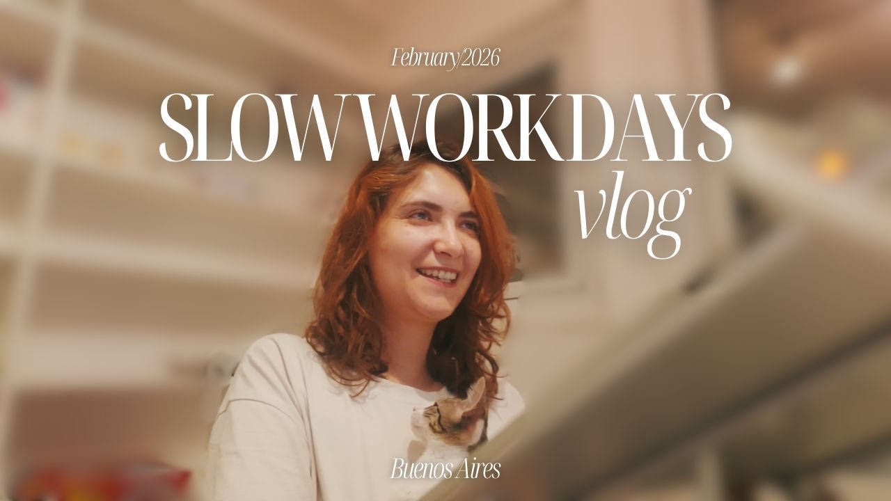 slow work days in Buenos Aires | teaching, rainy mornings & life with my cat