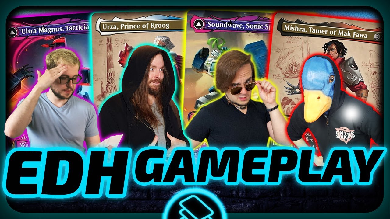 Ultra Magnus vs Urza vs Soundwave vs Mishra [EDH/Commander, Magic The Gathering Gameplay 2022]