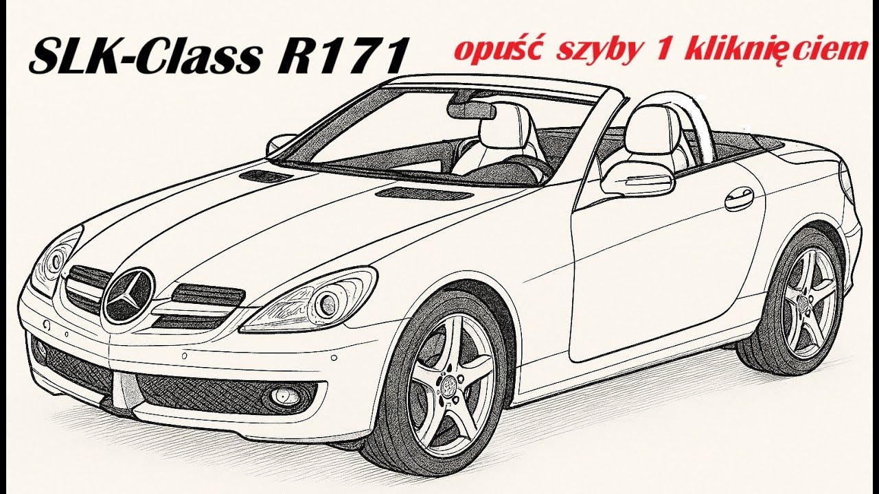 Ukryte funkcje Mercedesa SLK R171 - magia szyb