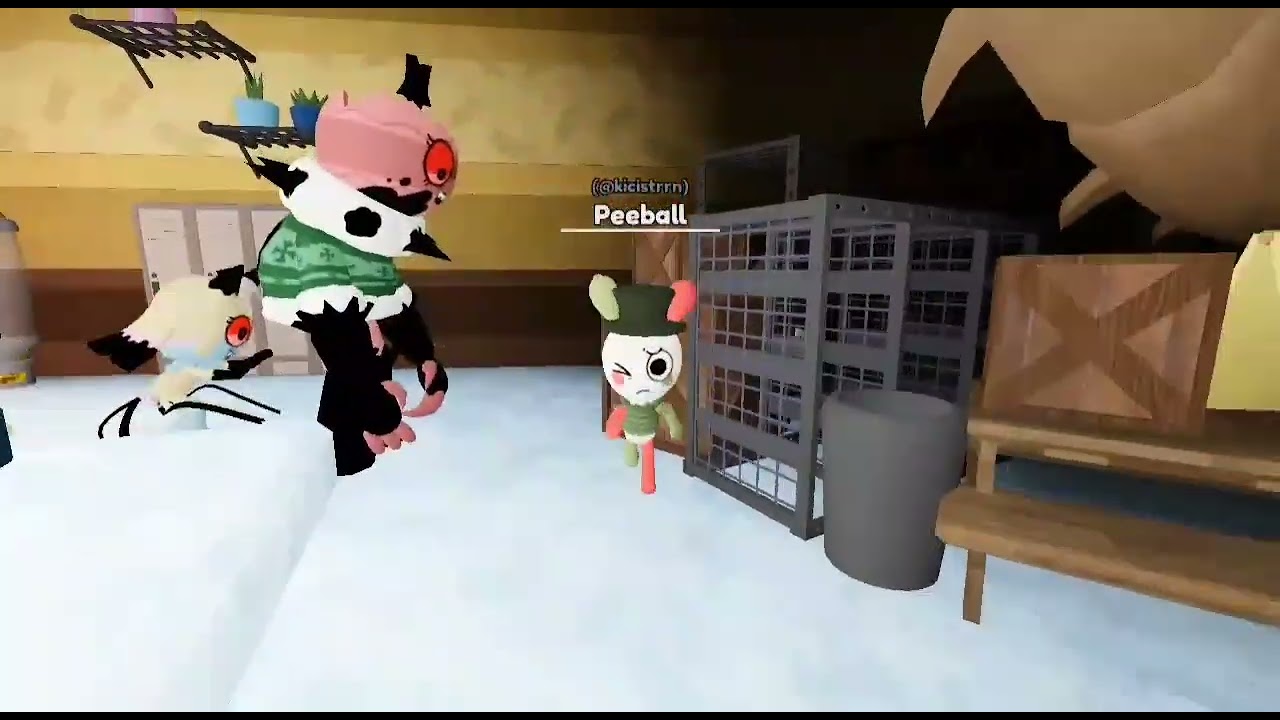 failed attempt to distract bobbette on ice