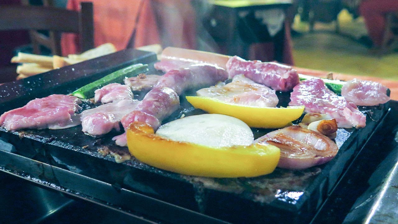 Cooking Meat on a Burning Stone, 