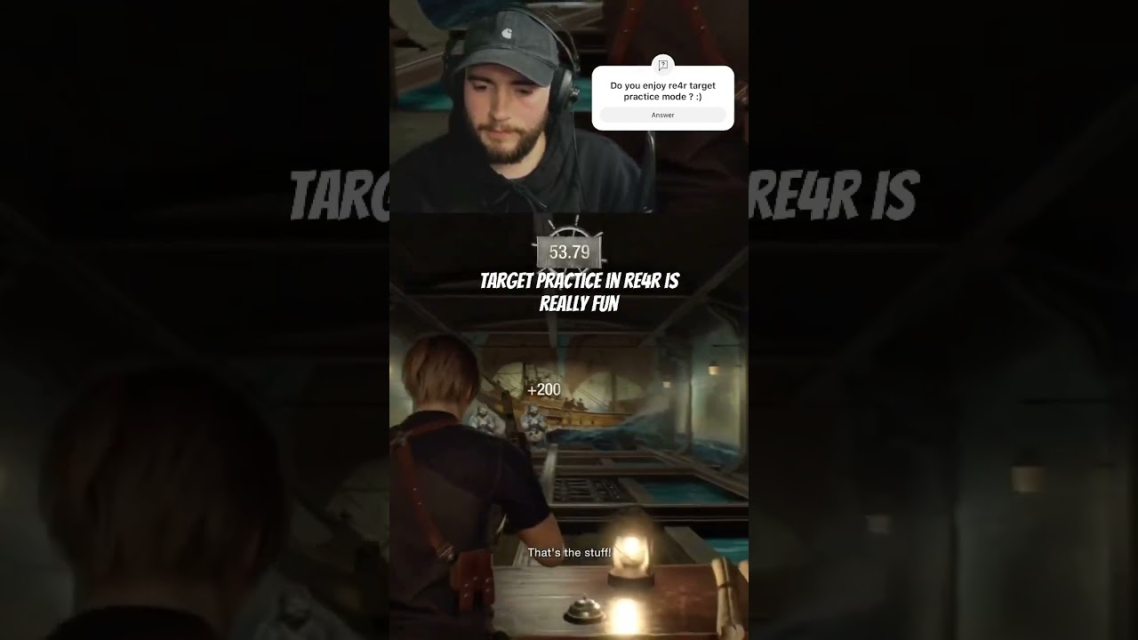 RE4REMAKE Target Practice Is Sick!  😎 #re4remake #re4 #residentevil  #residentevil4remake  #re4make