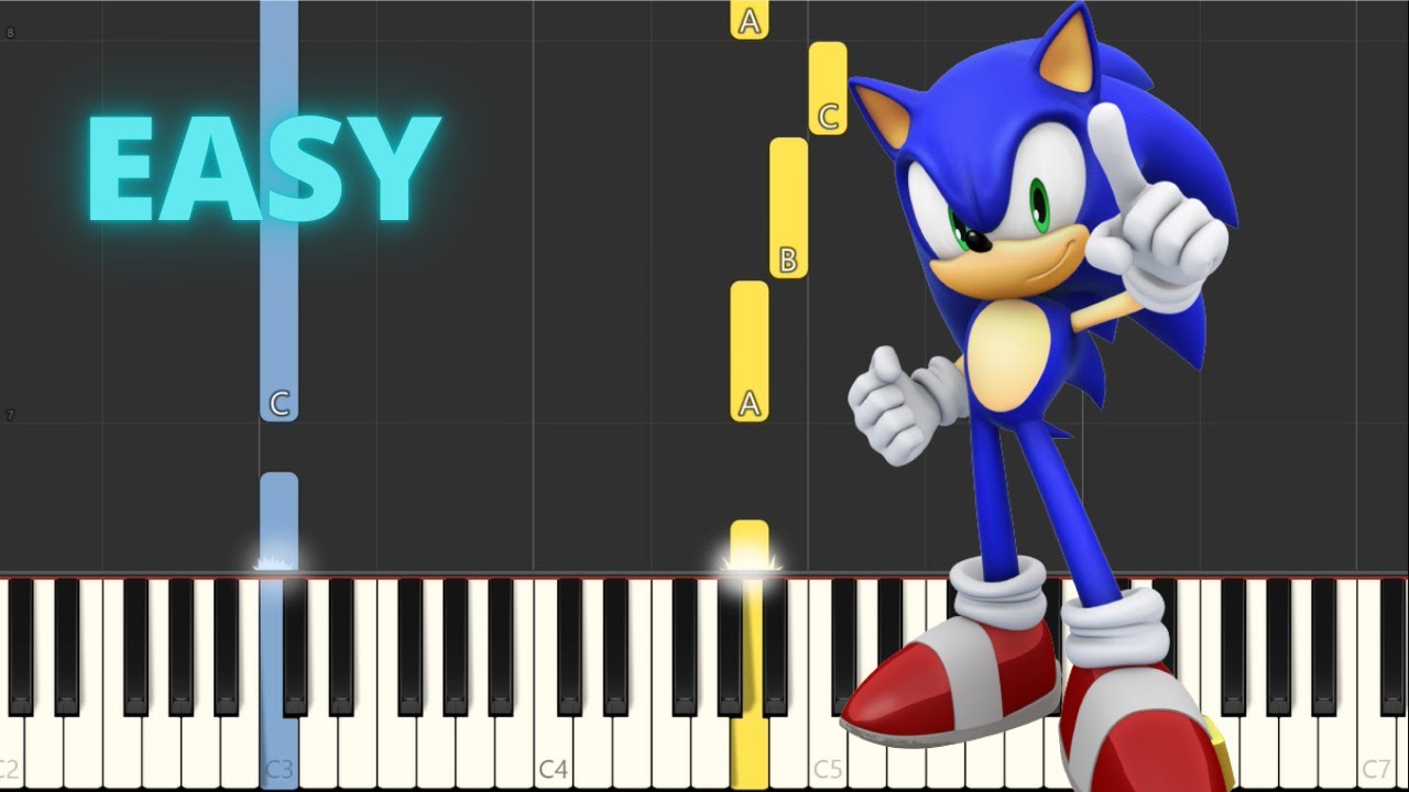 Sonic The Hedgehog - Green Hill Zone - EASY Piano Tutorial