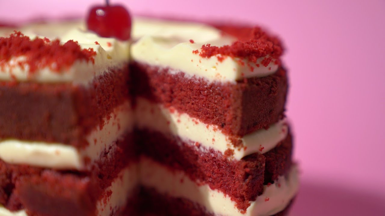크림치즈 가득 레드벨벳 케이크 만들기│Soft Red Velvet Cake Recipe│レッド·ヴェルヴェット·ケーキ│Cream Cheese Frosting│크림치즈 프로스팅│4K