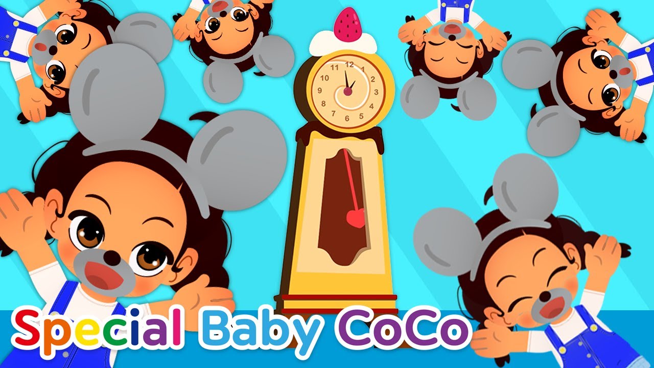🐭 100 Hickory Dickory Dock | Little Wave Songs - Baby Coco Nursery Rhymes & Kids Songs