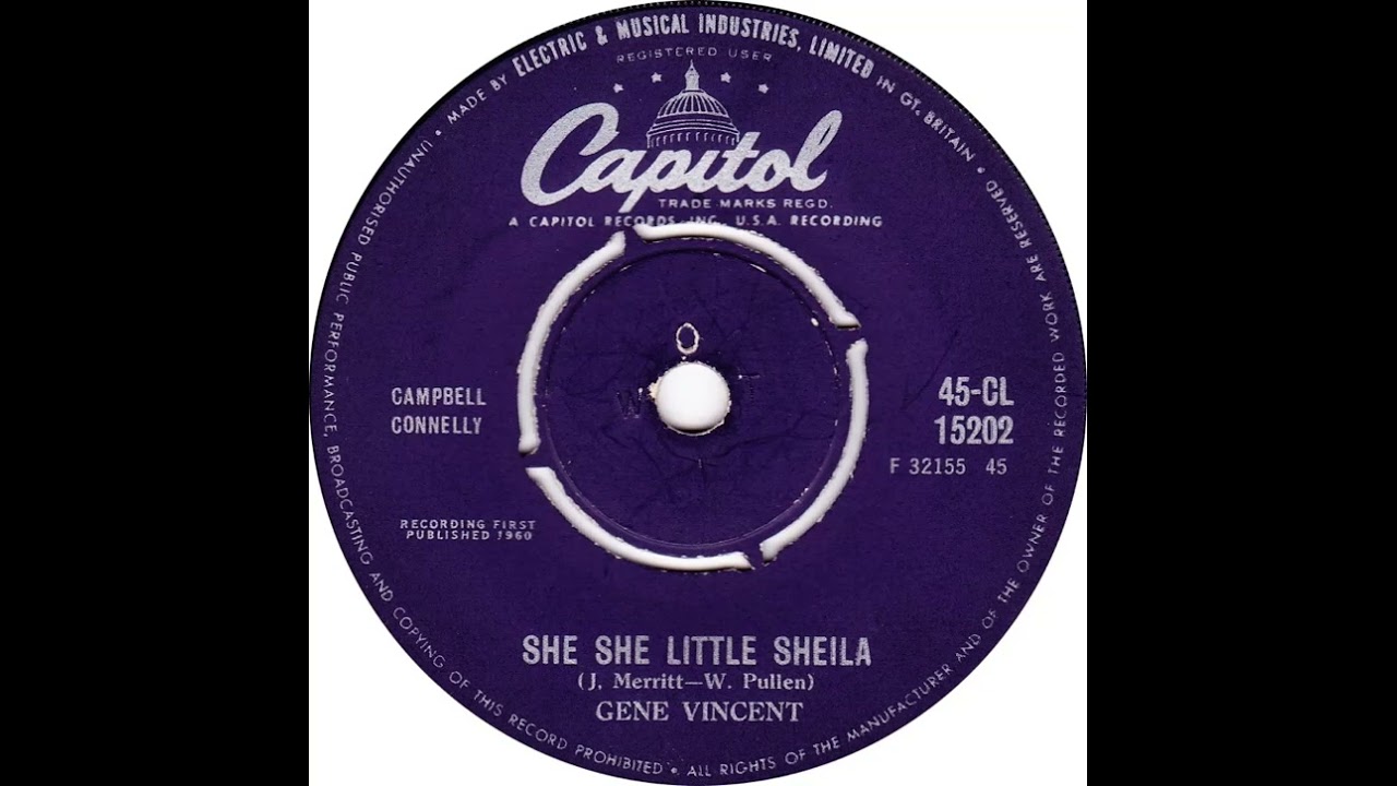 UK New Entry 1961 (133) Gene Vincent - She She Little Sheila