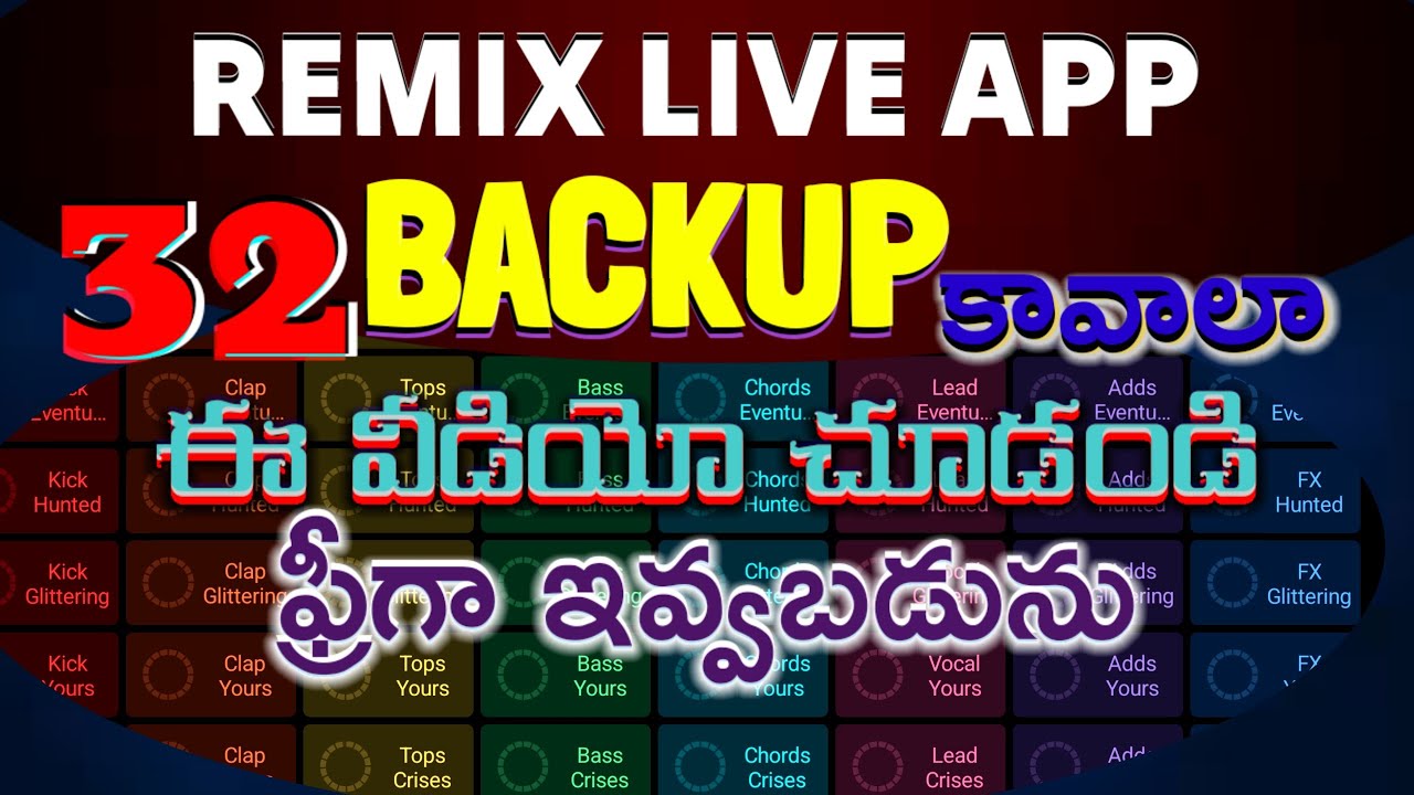 Free Remixlive App Backups for Christian Songs | Ultimate Loops | Remix live Loops #bhaskarkeyboard